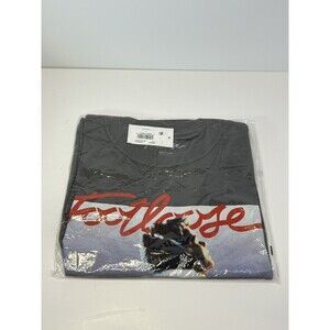 Footloose Movie Graphic Tee Shirt Charcoal Gray Kevin Bacon Mens Small NEW